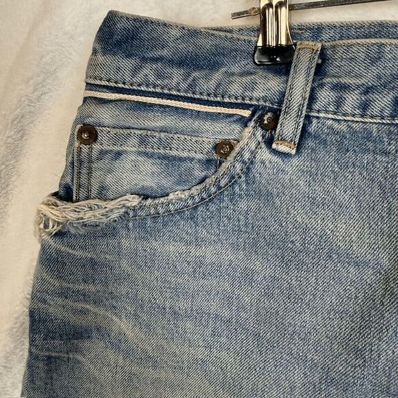 Moussy Vintage Andalucia Skirt Button Fly Mini Exposed Darker Layer Size 32 - Picture 4 of 14